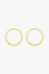 Bold Twisted Hoop Gold Plated (15mm)