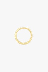 Bold Twisted Hoop Gold Plated (15mm)