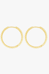 Bold Twisted Hoop Gold Plated (20mm)