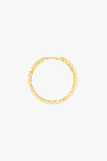 Bold Twisted Hoop Gold Plated (20mm)