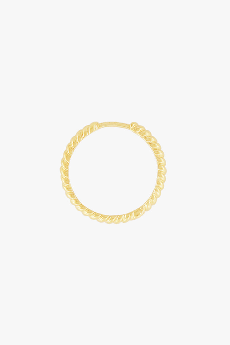 Bold Twisted Hoop Gold Plated (20mm)