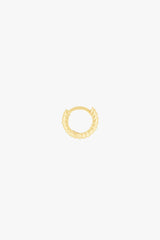 Bold Twisted Hoop Gold Plated (9mm)