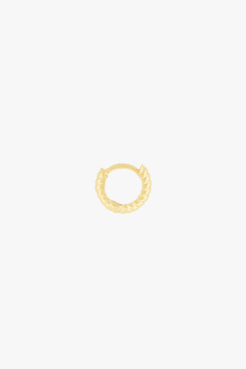 Bold Twisted Hoop Gold Plated (9mm)