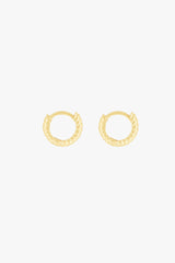 Bold Twisted Hoop Gold Plated (9mm)