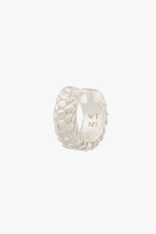 Scales Huggie Silver