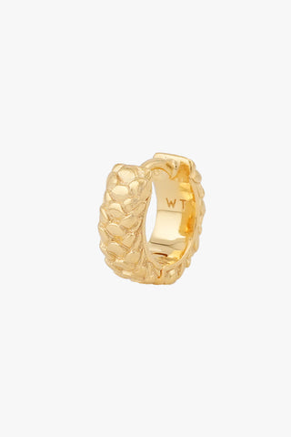Scales Huggie Gold Plated