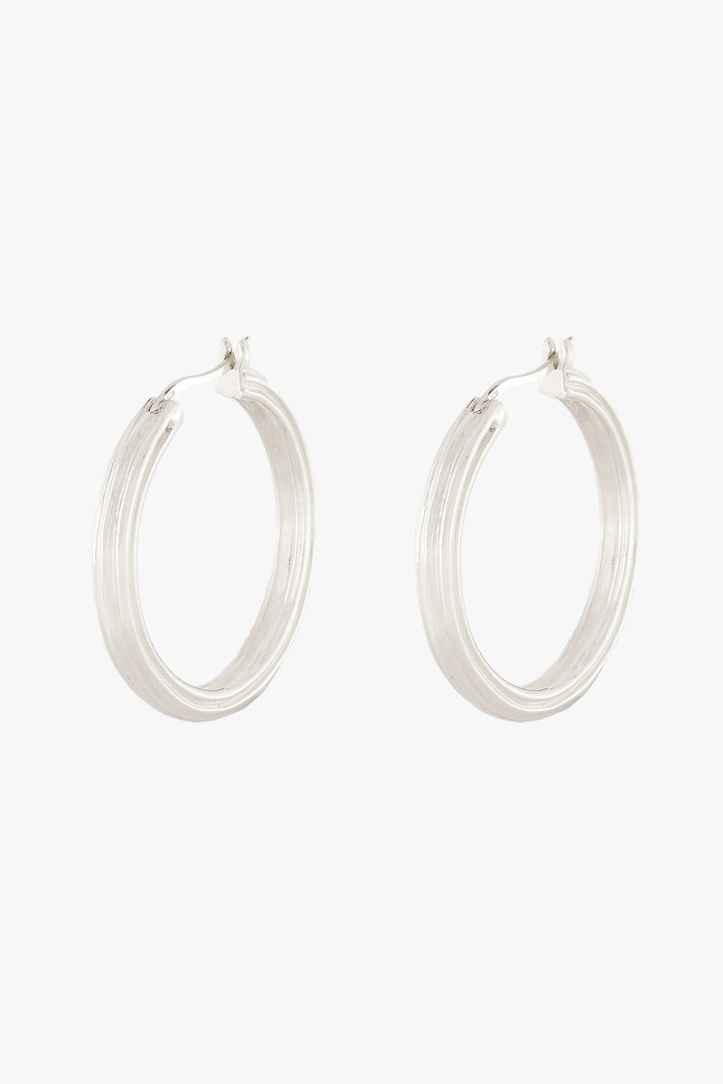 Sunset Hoop silver