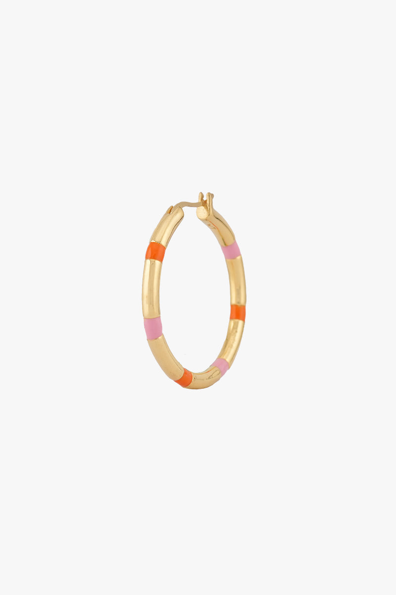 Classic Sunrise Hoop Gold Plated