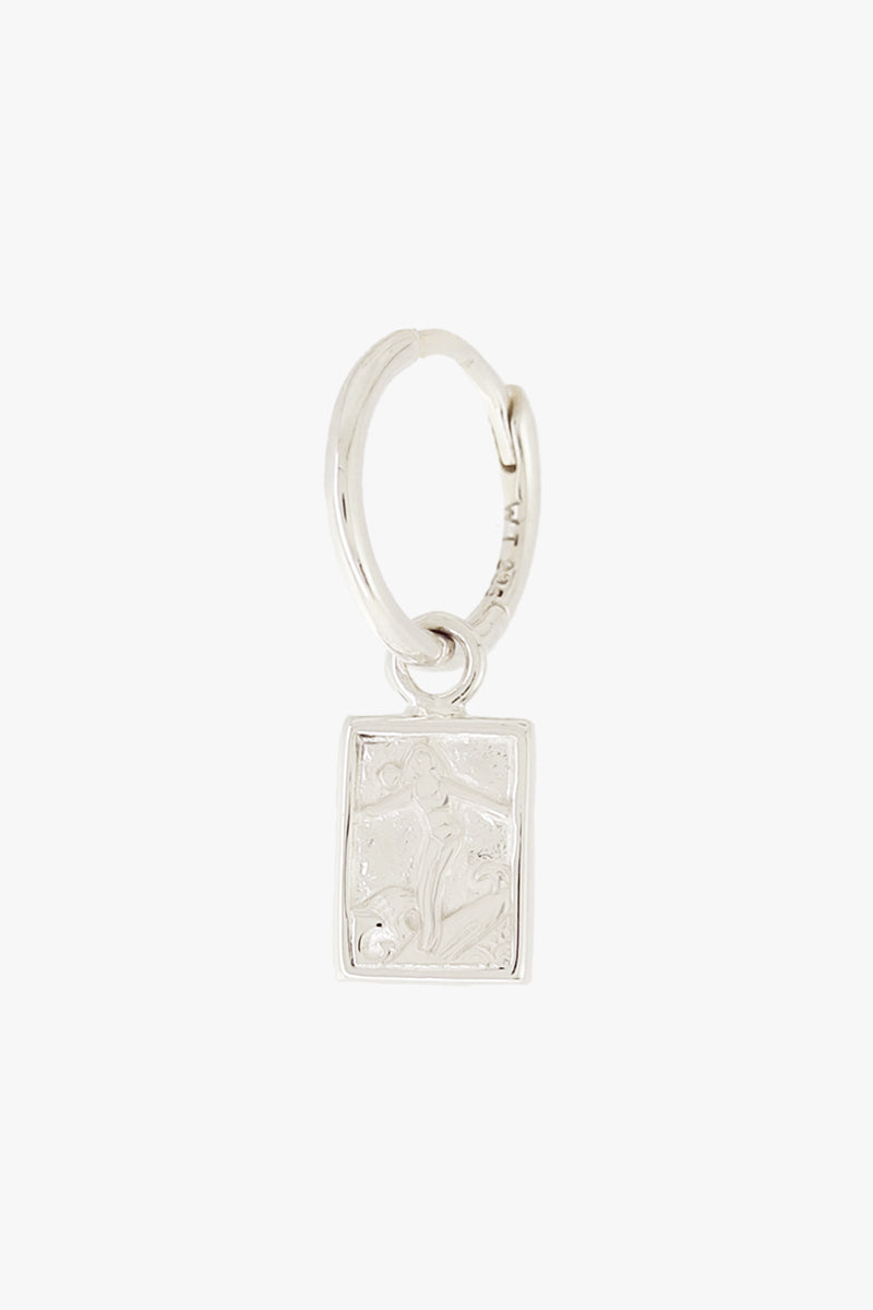 Surf Club Hoop Earring Silver