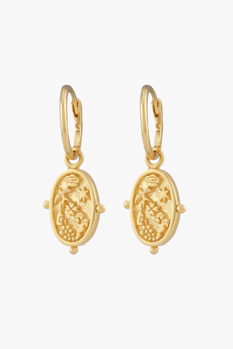 Vida A Lisboa Hoop Gold Plated