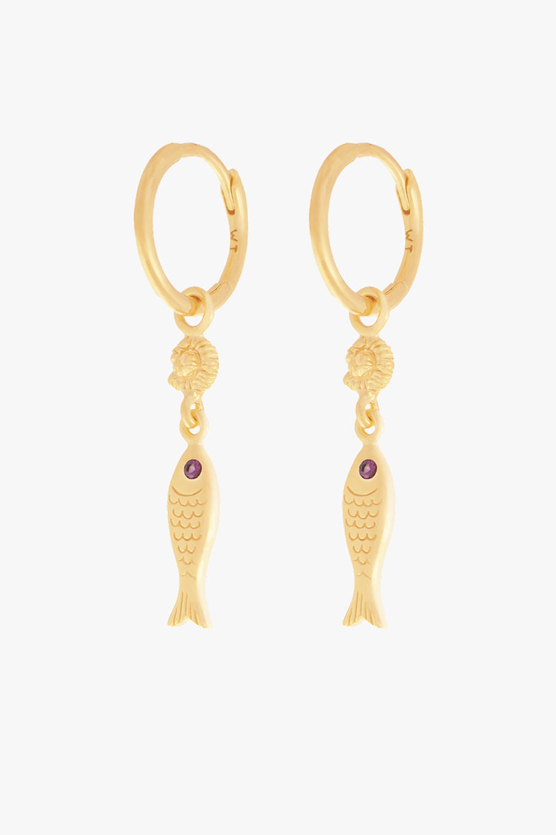 Sardinha Hoop Gold Plated