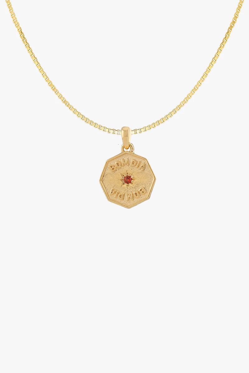 Bom Dia Necklace Gold Plated