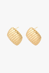 Scales Stud Gold Plated