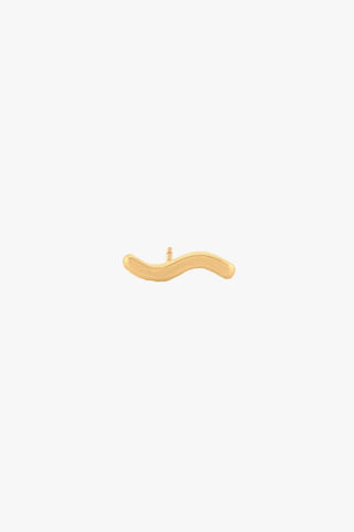 Wave Stud Gold Plated