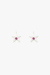 Cosmic Pink Stud Silver