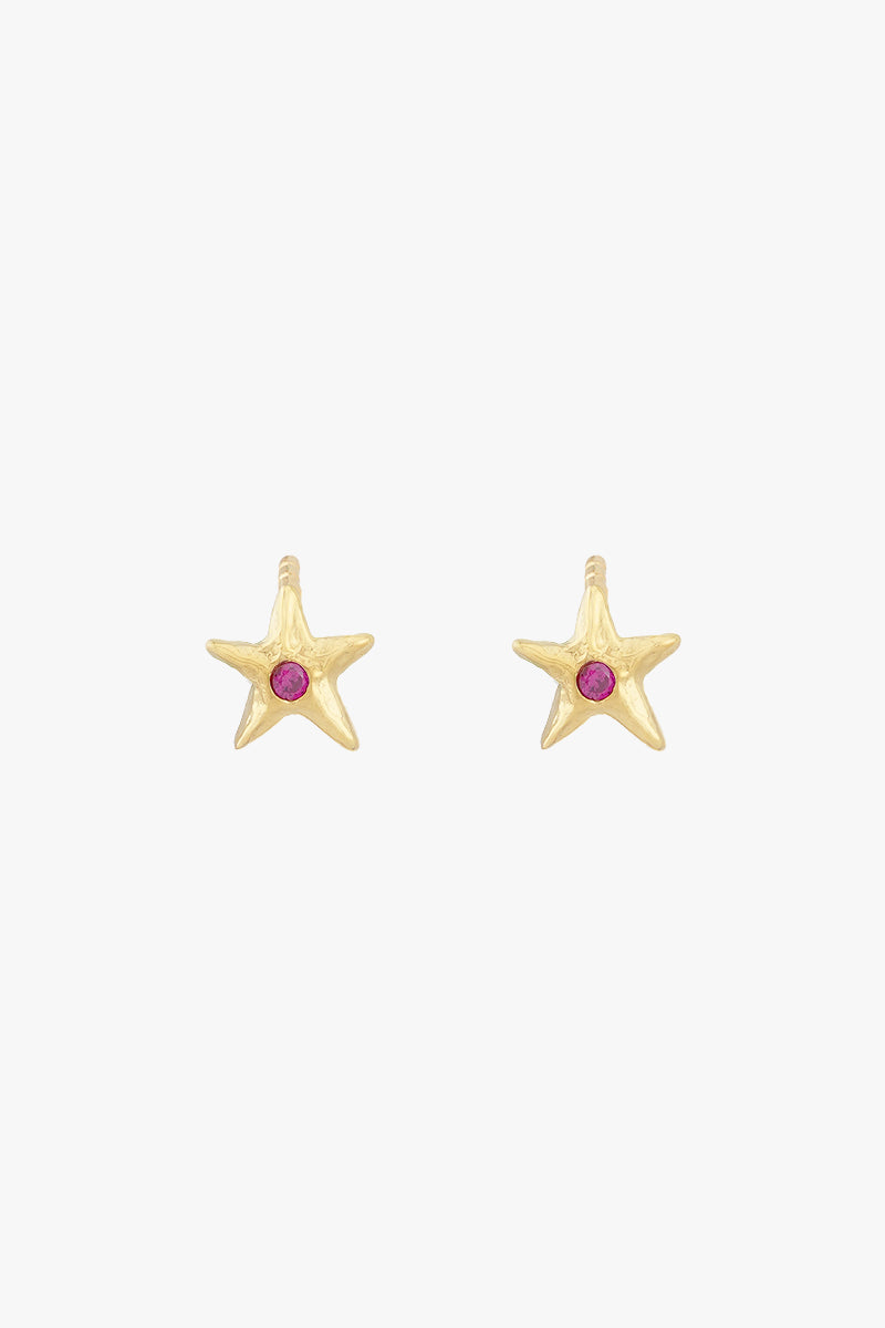 Cosmic Pink Stud Gold Plated