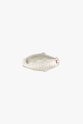 Vintage Fish Ring Silver