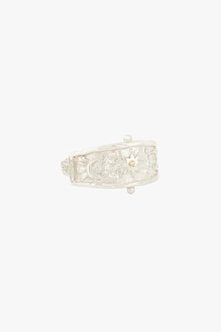 Sky Goddess Ring Silver