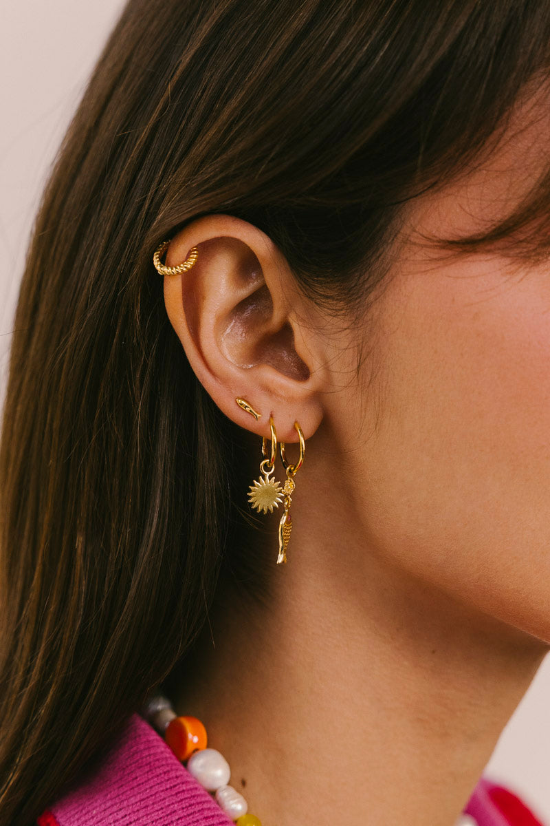 Sardinha Hoop Gold Plated