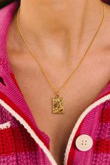 Surf Club Necklace Gold Plated