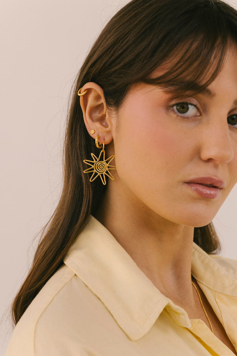 Sol Stud Gold Plated