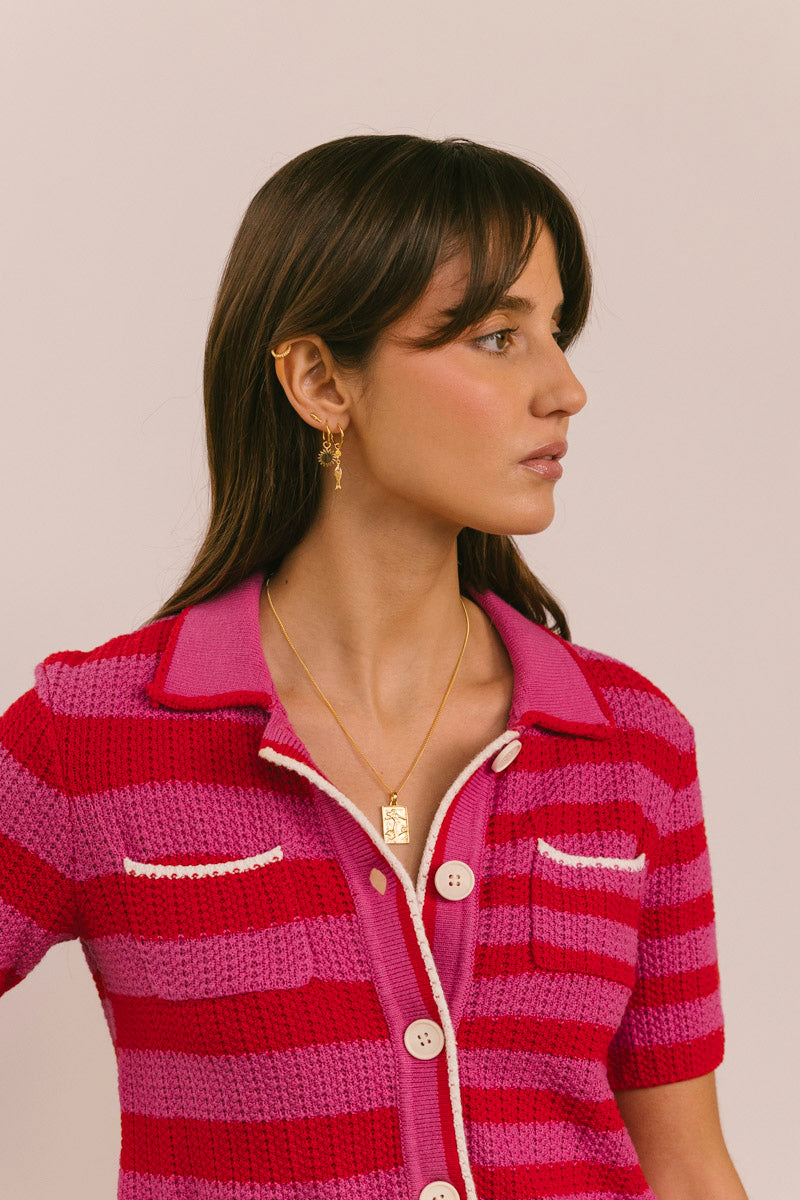 Surf Club Necklace Gold Plated