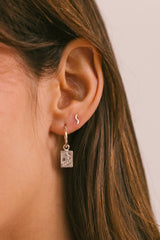 Surf Club Hoop Earring Silver