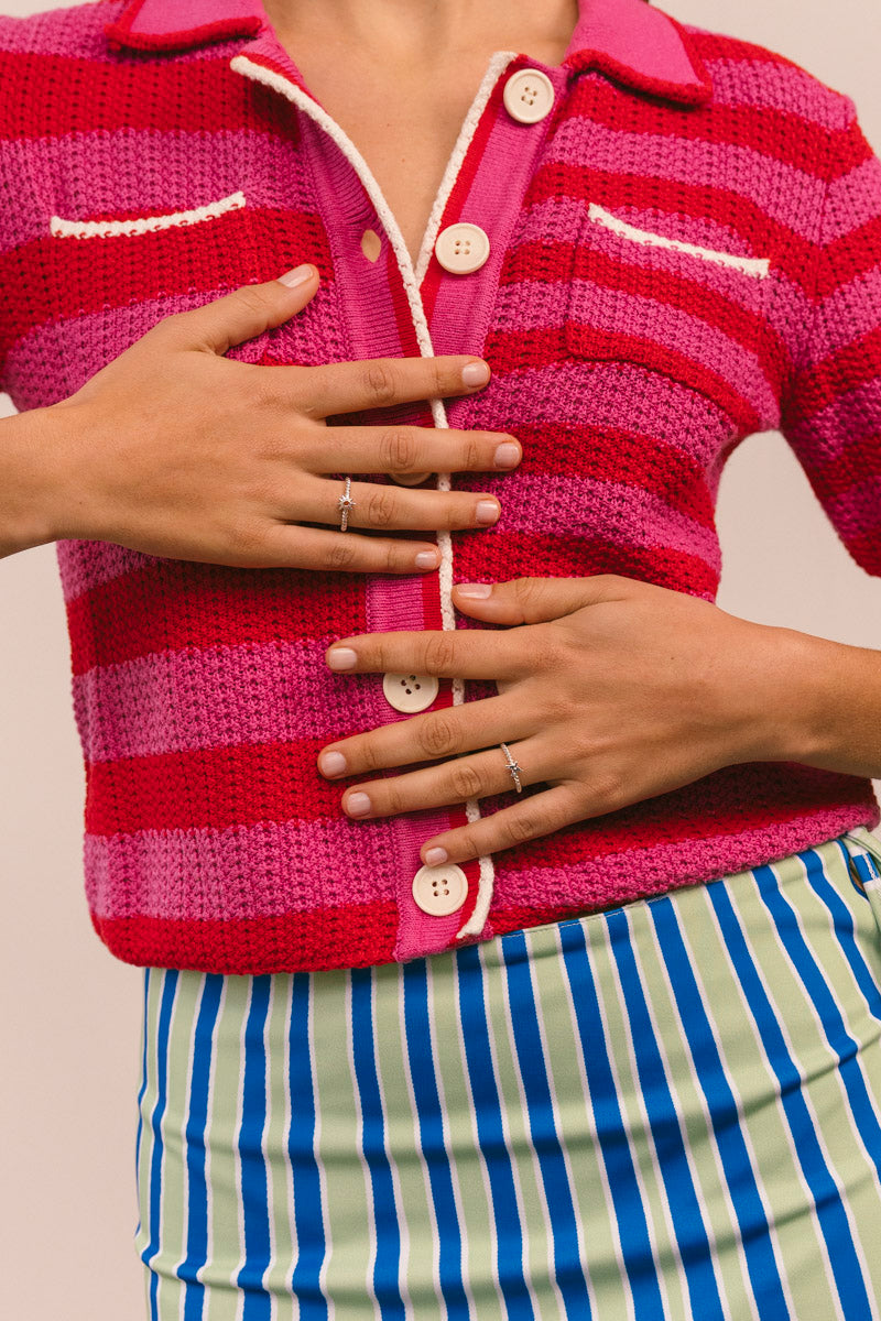 Twisting Sunshine Ring Silver