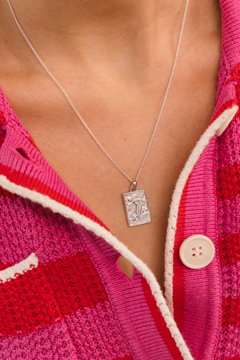 Surf Club Necklace Silver