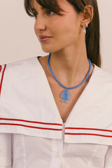 Scallop Medallion Hoop Silver