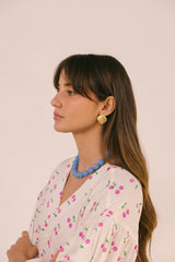 Scales Stud Gold Plated