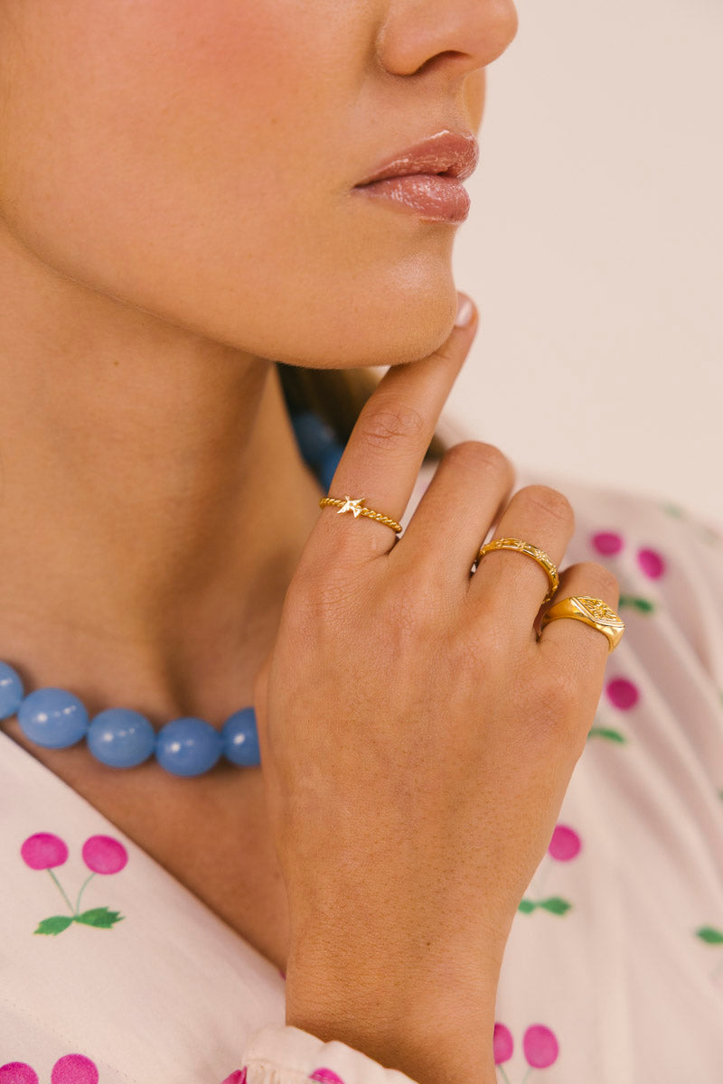 Lucky Swallow Ring Gold Plated