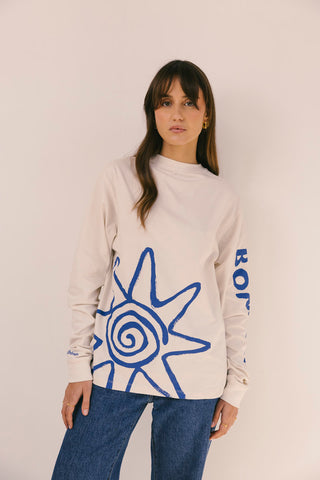 Sol Tee Long Sleeve Beige