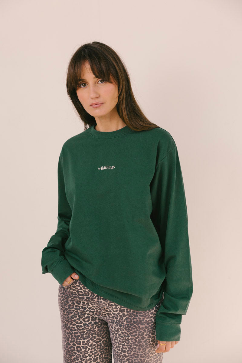 Shell Tee Long Sleeve Green