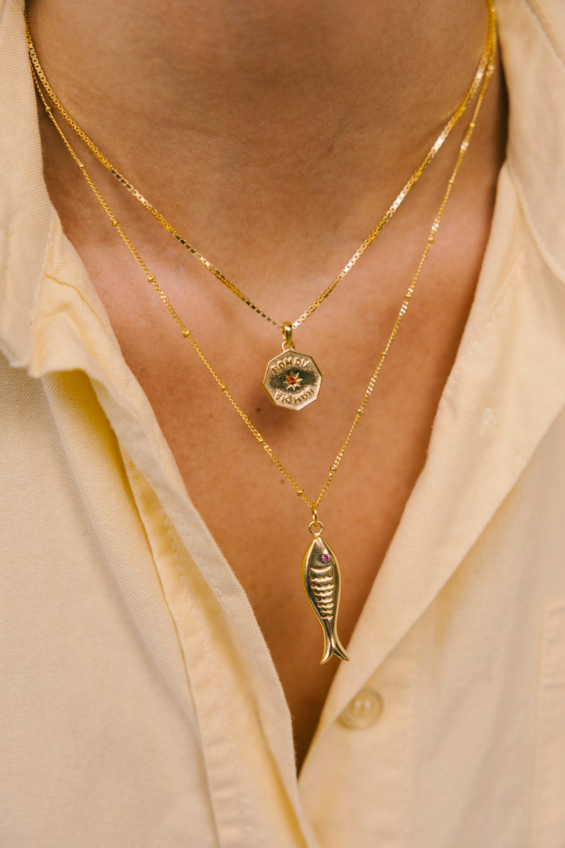 Sardinha Necklace Gold Plated