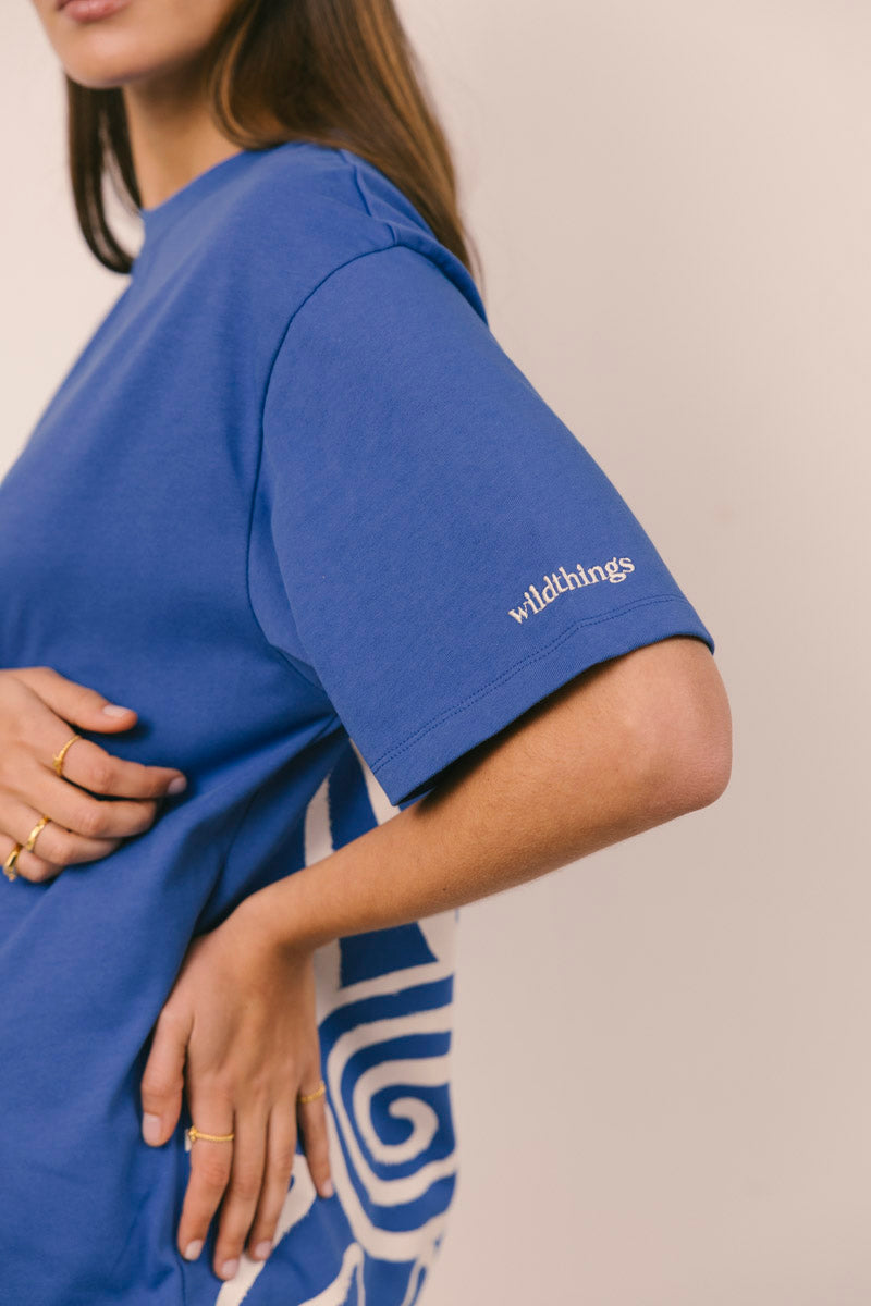 Sol Tee short Sleeve Blue