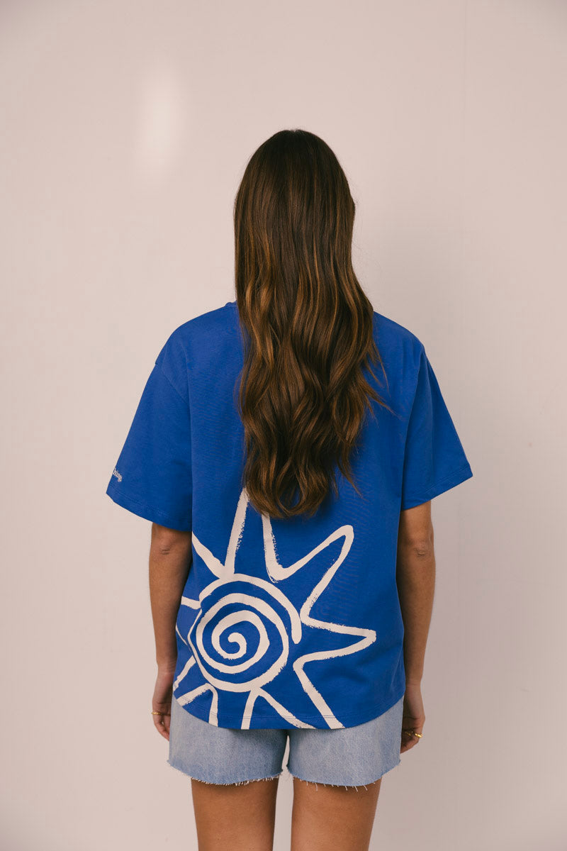 Sol Tee short Sleeve Blue