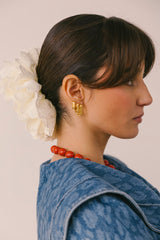 Triple Textured Ovate Hoops Set Gold Plated