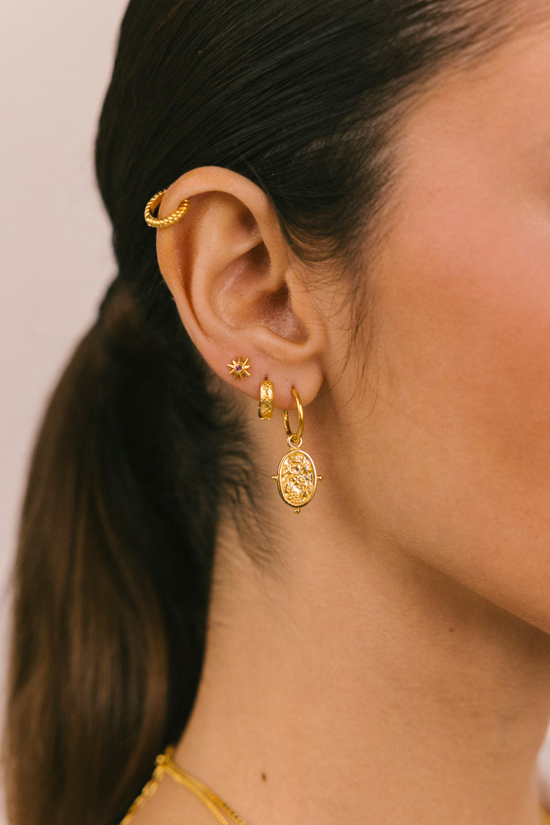 Rose Glow Stud Gold Plated