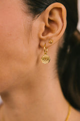 Bom Dia Hoop Gold Plated