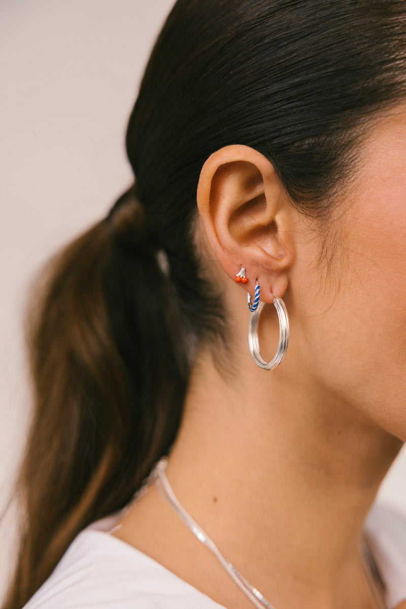 Cherry Blossom Stud Silver