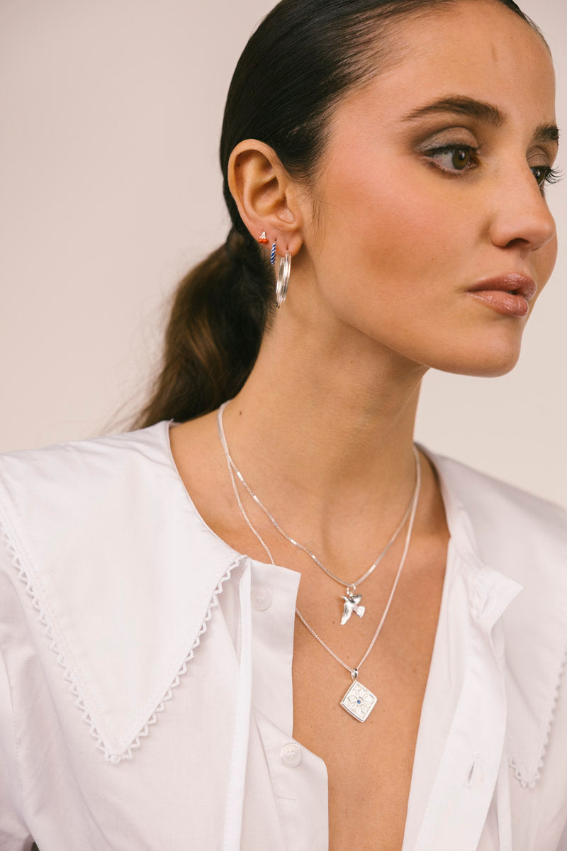 Cherry Blossom Stud Silver