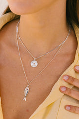 Bom Dia Necklace Silver