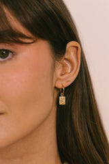 Surf Club Hoop Earring Gold Plated