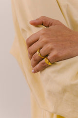 Azulejo Pinky Ring Gold Plated