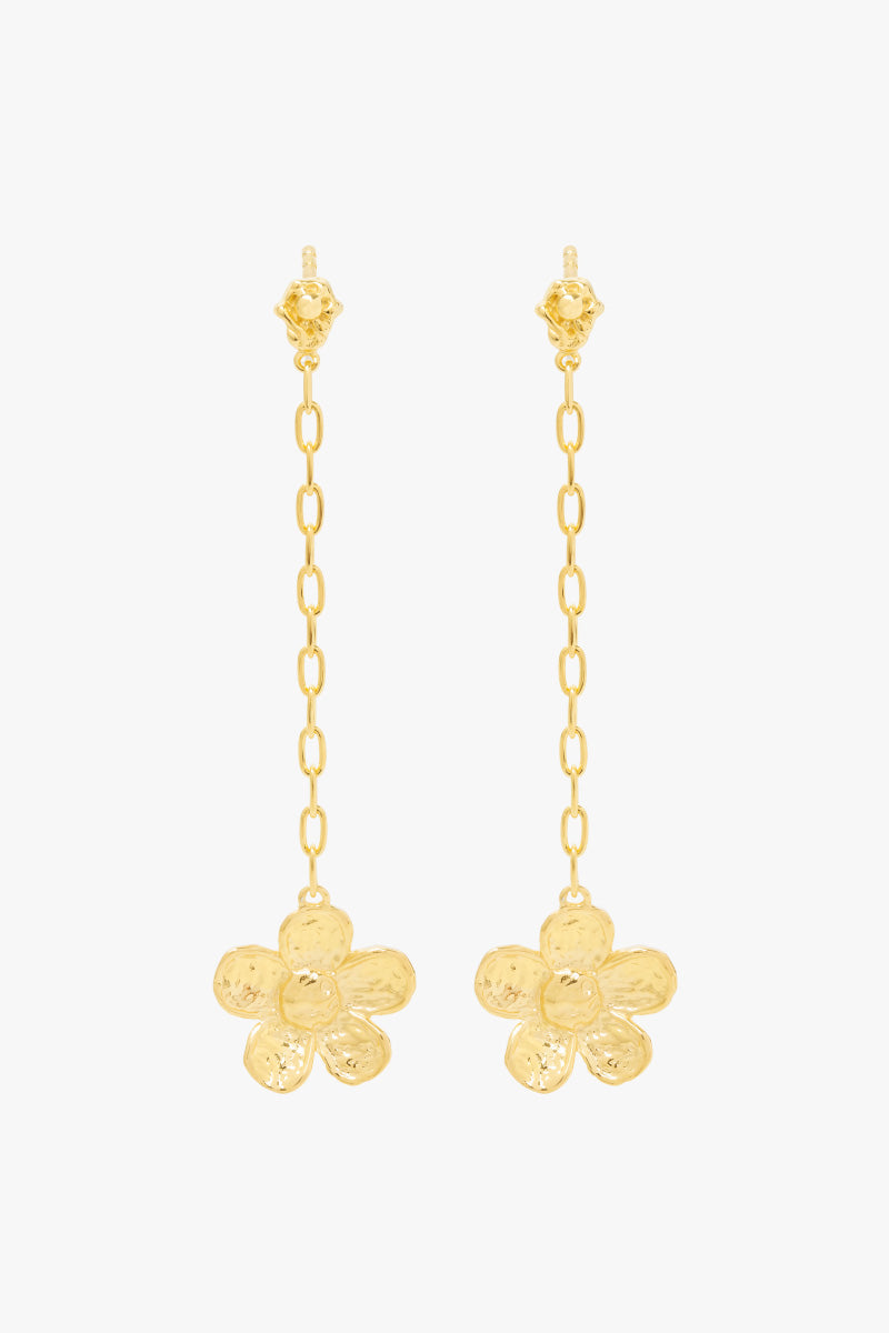 Botanic Chain Earring Gold Plated