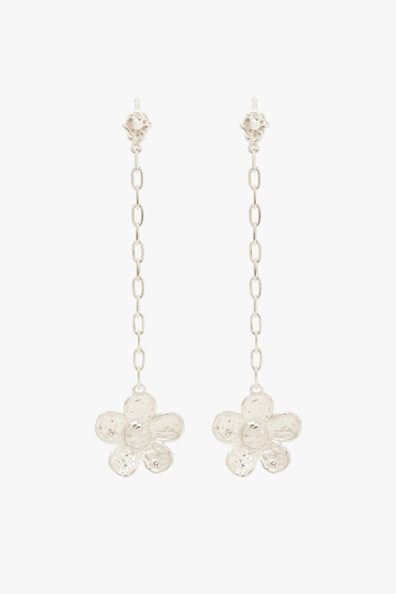 Botanic Chain Earring Silver