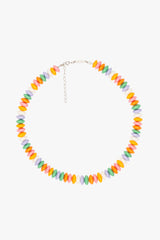 Candy Beaded Necklace Silver
