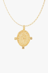 Divine Protection Necklace Gold Plated