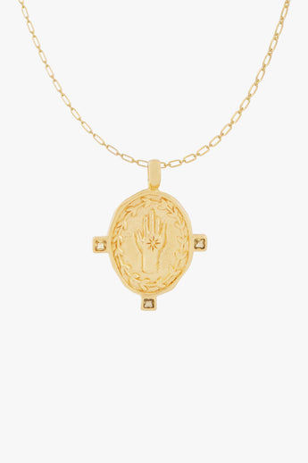 Divine Protection Necklace Gold Plated